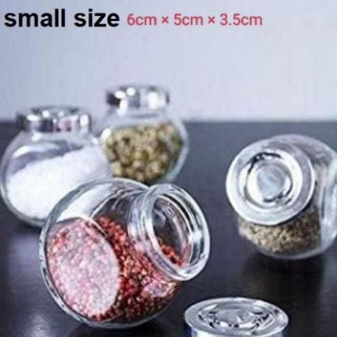 Set Of 4 Glass Jars, Small Size