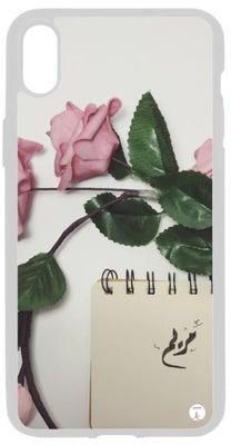 PRINTED Phone Cover FOR IPHONE X "Mariam" With Pink Roses