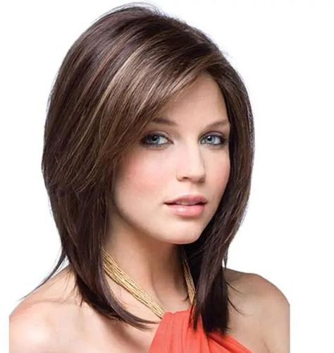 new style middle Long Hair wigs straight wigs brown hair wig price from  kilimall in Kenya - Yaoota!