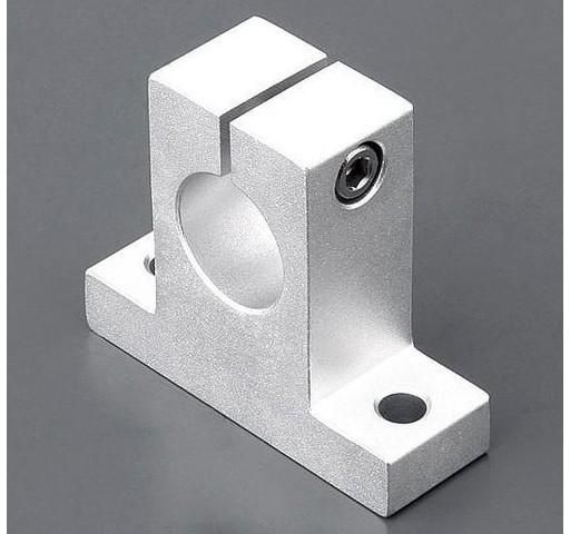 Aluminium Round Rail Linear Guide End Support 16mm