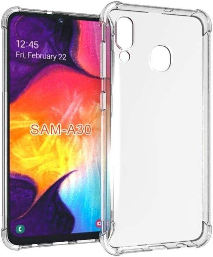 For Samsung Galaxy A30 Crystal Clear Shock Absorption Technology 4 Corner Bumper Hard TPU Cover Case For Galaxy A30 Clear