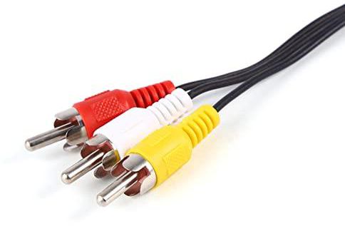 AV Video Wire, Practical Convenient AV Cable Durable Sturdy 1 Input 3 Output Specially Designed for Raspberry Pi 2 B+