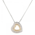 Women's Heart Shaped Pendant Necklace - J1002