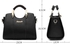 Fashion Style Casual Tote Handbag - Black