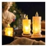 3pcs Decorative Flameless Candle, Battery Operated