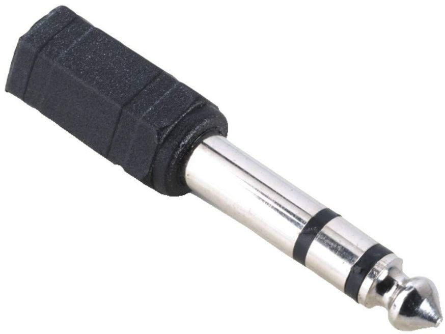 Jack Adapter 3.5 to 6.3mm, Black