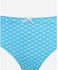 Cottonil Bundle of 2 Printed Underwear Bikini - White & Baby Blue