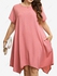 Plus Size Asymmetrical Pocket Dress - 2xl