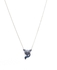 TANOS - Silver Plated Chain Necklace Brass Fox Head Full Stone