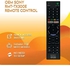 OEM Sony RMT-TX300E Remote Control Compatible with Bravia TV Models: KD43X7000E KD-43X7000E KD43X7000F - Includes Netflix and YouTube Hotkeys