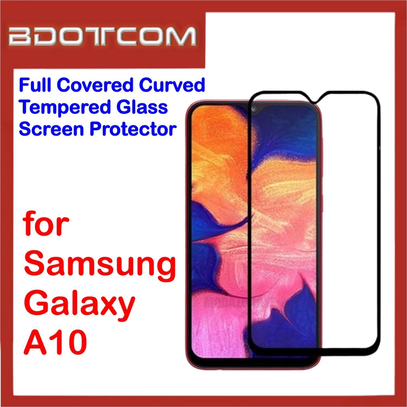 Bdotcom Full Covered Glass Screen Protector for Samsung Galaxy A10 (Black)