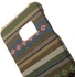 Tribal Patterned Cloth Coated PC Cover for Samsung Galaxy S6 edge Plus G928 - Army Green