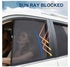 Car Side Window Sun Shade, 4 Pack Universal Car Reversible Magnetic Curtain, Car Window SunShades Mesh Summer Mesh Auto Window Sun Visor Shield Sunshade Protector, Sun Protection