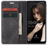 Caseme Wallet Retro Black Suede Leather Flip Case For Samsung Galaxy A12