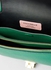 Flapover Leather Crossbody Bag Green
