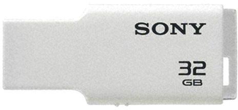 Sony USM32GM/W 32GB USB Micro Vault TINY - White