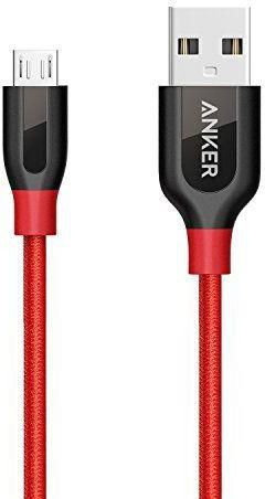 Anker Powerline+ Micro USB Cable For Mobile Phones, Red