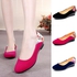 New Women's Slope heels, Ladies' Leisure Working Shoes Cloth Single Shoes, Mid-heel Shoes, blue 37