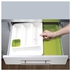 Generic Expandable Drawer Cutlery Organizer Tray - White And Green