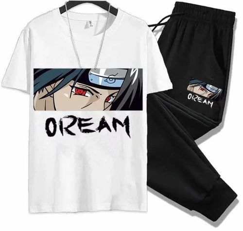 T-shirts & Polos Sports casual suit men's summer thin loose short-sleeved T-shirt with casual nine-point pants men's handsome set