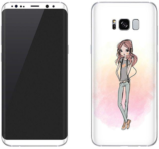 Vinyl Skin Decal For Samsung Galaxy S8 Plus Girl Next Door