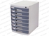 deli 7 Drawer Cabinet with Lock, Grey