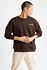 Defacto Man Oversize Fit Crew Neck Long Sleeve Knitted Sweat Shirt.