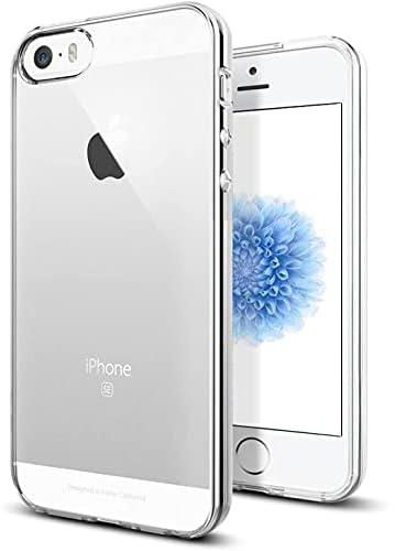 Ultra Slim Clear Cover for Apple iPhone 5 / 5s / SE [2016] Super Light and Thin 0.55 mm with Edge Protection and Drop Protection Case - Transparent