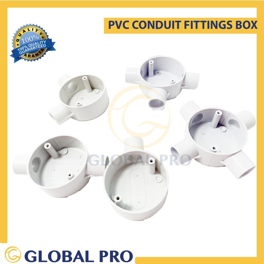 Globalproofficial PVC Joint Conduit Fittings 20mm (White)