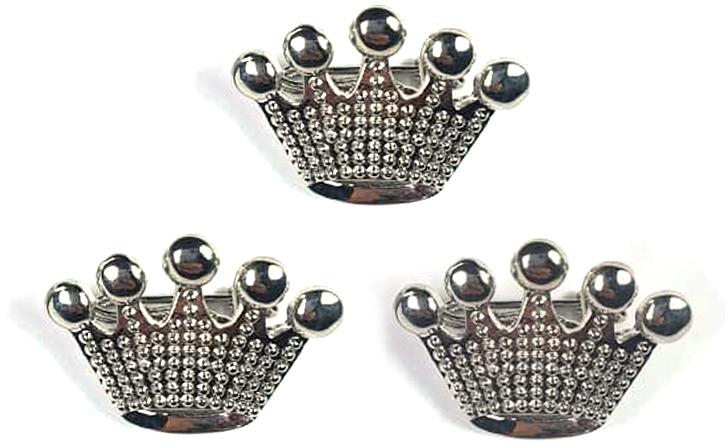 Brooch Crown (R) - 3pc Set