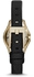 Armani Exchange Smart Women's Gold Dial Leather Band Watch - AX4259