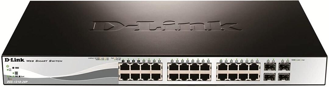D-Link Gigabit Ethernet Optical Transceiver Multimode 1000BASE-SX SFP module 28-Port Gigabit w/PoE (193W) DGS-1210-28P