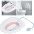 Sitz Bath Spray for Standard Toilet, Portable Bidet, Grade Hemorrhoids Treatment Basin Bowl Toilet for Pregnant Postpartum Limited Mobility (Pink)