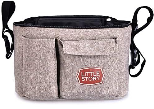 Little Story Stroller Organizer Travel Bag- Ivory