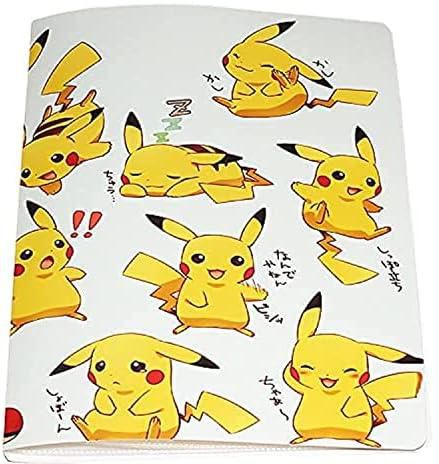 180pcs Album Pokemon Playing Game Card Holder Binder Cartoon Anime Map Card Book Folder Loaded List Collection Kids Boy Toy Gift -Yellow