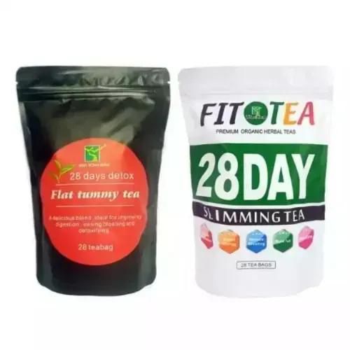 28 Days Detox Flat Tummy Tea & Slimming Fit Tea Combo