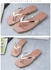Soft Women Quality Casual Rubber Flip Flop Jelly Slippers - Nude
