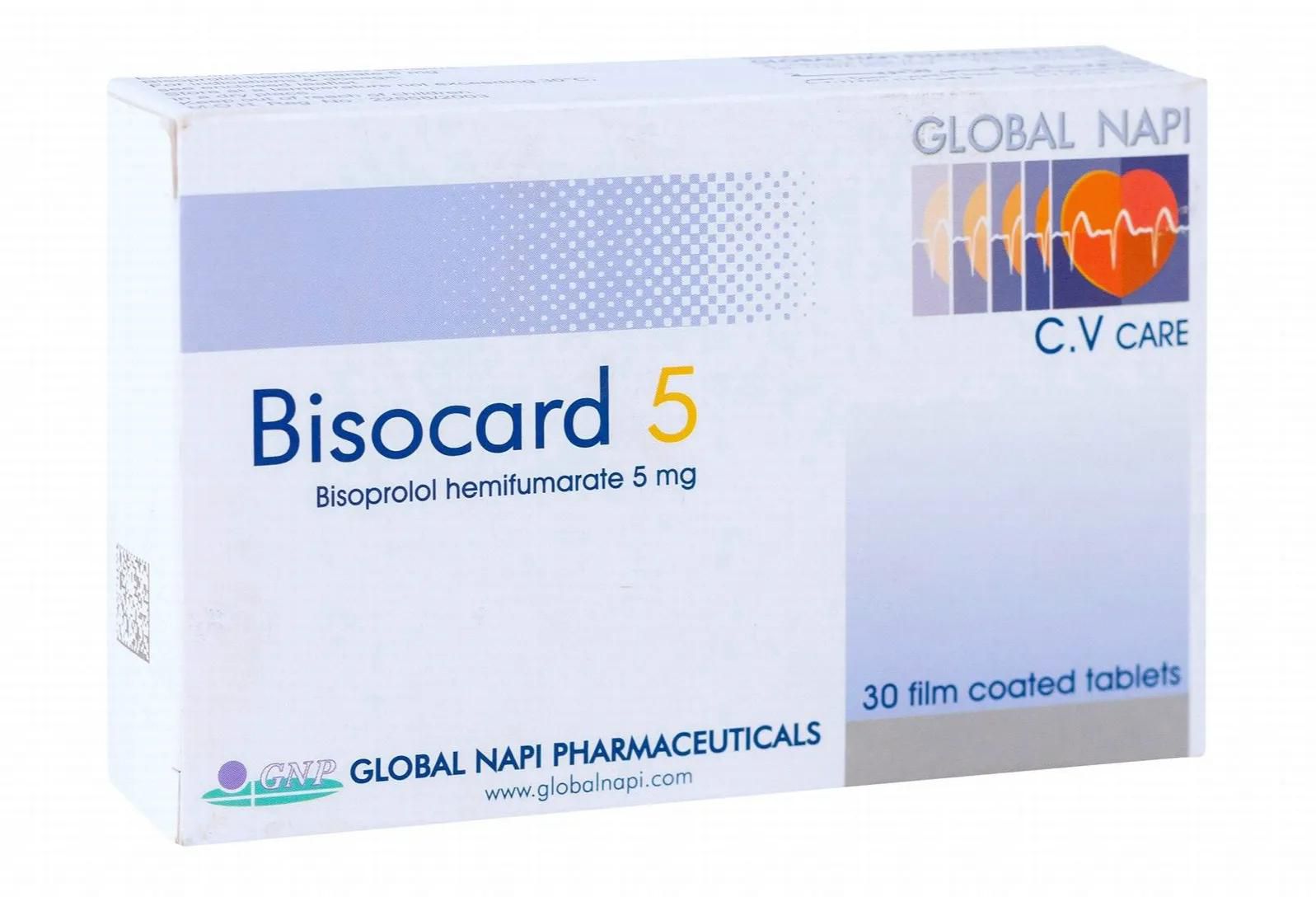 Bisocard | High Blood Pressure 5mg | 30 Tabs