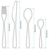 TILLAGD طقم أدوات تناول الطعام 24 قطعة., أسود - IKEA