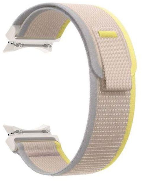 No Gap Trail Loop Nylon Band Compatible With Samsung Galaxy Watch 6 40mm Yellow Gray