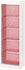 TROFAST تشكيلة تخزين - أبيض/أحمر فاتح ‎46x30x145 سم‏