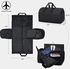 Garment Bags Convertible Suit Travel Bag with Shoes Compartment Waterproof Large Carry on Duffel Bags Garment Weekender Bag for Men Women Black
