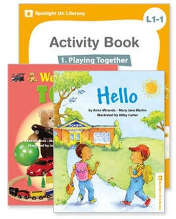 Spotlight on Literacy: L1-1 (Story Book+Activity Book+CD) Paperback English by Bricks edu - 2011