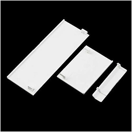 Generic 3 Pcs White Door Slot Cover Bezel Lid Part For Nintendo Wii Console System-White