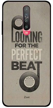 غطاء حماية واقٍ لهاتف شاومي بوكو X2 نمط مطبوع بعبارة Looking For Perfect Beat
