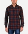 Town Team Plaided Chest Pocket Long Sleeves Shirt - Brown