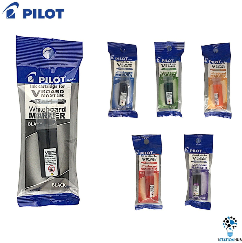 Pilot V Board Master Whiteboard Marker Refill Ink Cartridge (6 Colors)