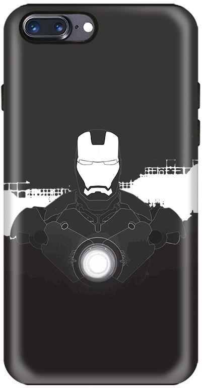Stylizedd Apple iPhone 8 Plus / 7 Plus Dual Layer Tough Case Cover Matte Finish - Iron Man Beam