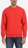 Dockland Round Neck Sweatshirt - Coral Red