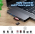 （7 In 2）USB C Hub Adapter For MacBook Pro/Air 2020 2019 2018,7 In 2 USB Hub With 4K HDMI 2 USB3.0 TF/SD Card Reader USB-C Thunderbolt 3
